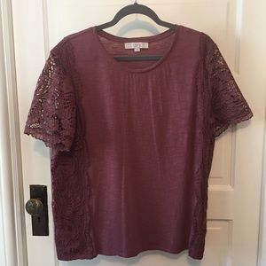 Mauve Laced Shirt
